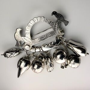 Brazilian Penca De Balangandan Amulet Brooch